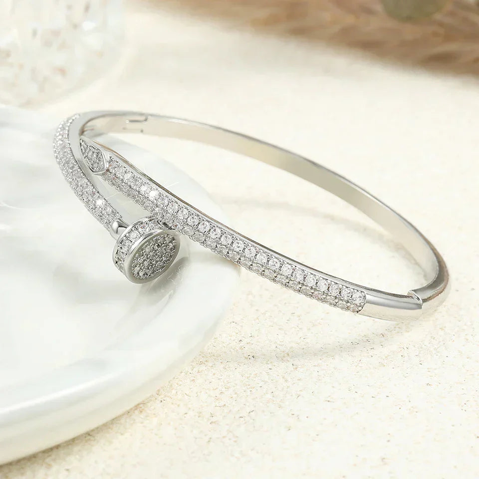 Hermiz Nail Bracelet with Stones